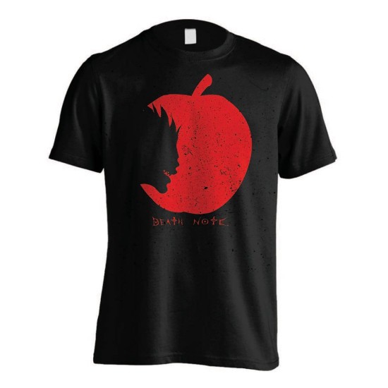 PCMerch Death Note Ryuks Apple T-shirt - L izmērs / Melns - Vīriešu kokvilnas T-krekls