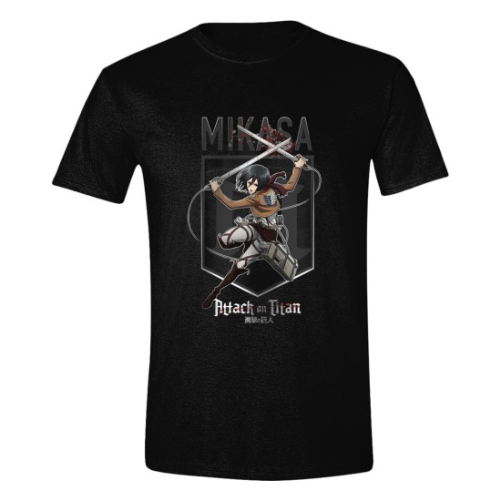 PCMerch Attack on Titan Come Out Swinging T-shirt - S izmērs / Melns - Vīriešu kokvilnas T-krekls