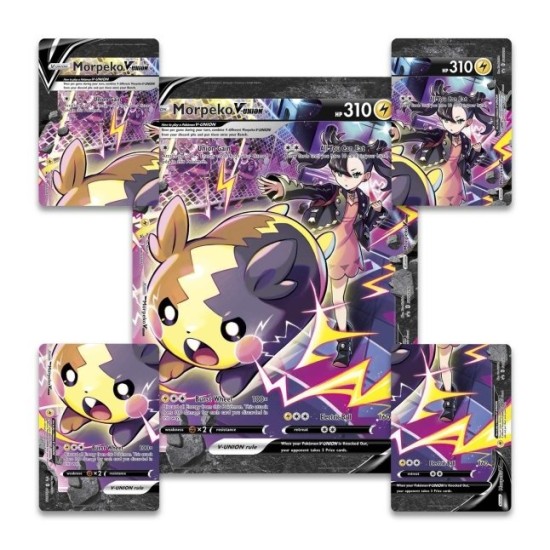 Pokemon Super Card Game TCG Trading Cards - Sword & Shield 12.5 V Union Box Crown Zenith Morpeko EN - Kāršu spēle