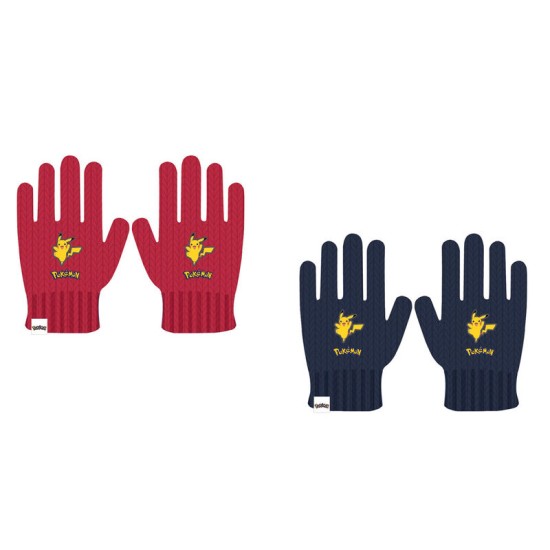 Difuzed Pokemon Pikachu Assorted Kids Gloves - Sarkans - Bērnu cimdi