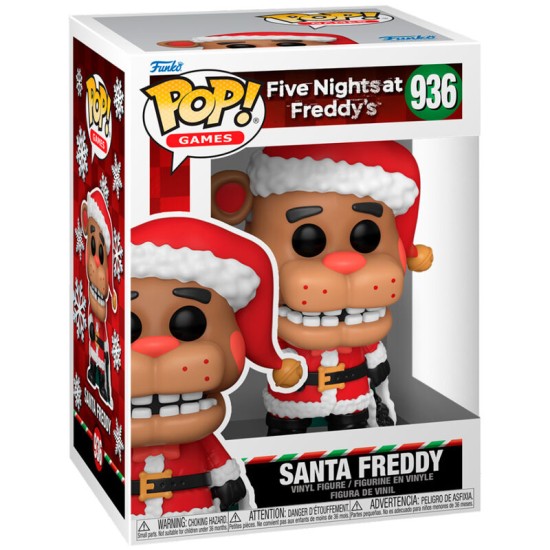 Funko POP! Five Nights at Freddy's Figure 9cm - Holiday Santa Freddy (936) - Vinila figūriņa