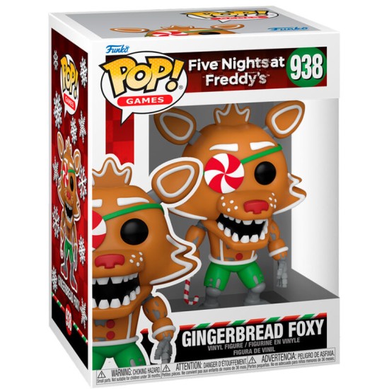 Funko POP! Five Nights at Freddy's Figure 9cm - Holiday Gingerbread Foxy (938) - Vinila figūriņa