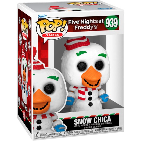 Funko POP! Five Nights at Freddy's Figure 9cm - Holiday Snow Chica (939) - Vinila figūriņa