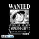 ABYstyle One Piece Wanted Luffy BW T-shirt - XS size / Black - Unisex cotton T-shirt