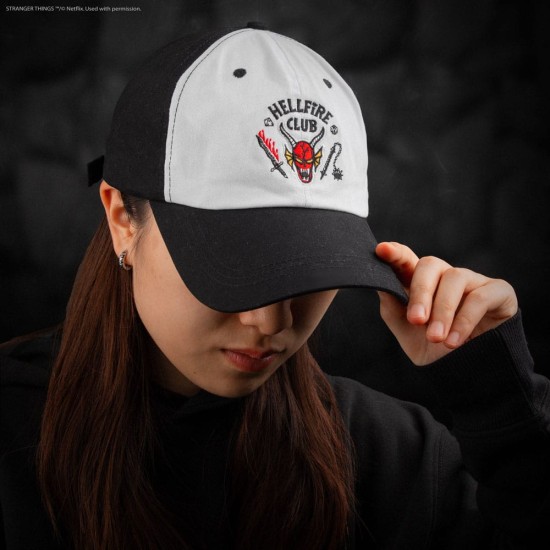 Cinereplicas Stranger Things Baseball Cap - Hellfire Club - Cepure ar nagu
