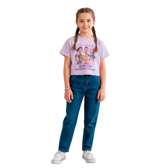 Sahinler KPop Demon Hunters Huntrix Purple Child T-shirt - 10 years - Child's cotton T-shirt