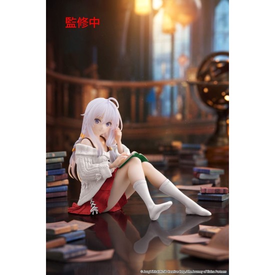 Taito Prize Wandering Witch: The Journey of Elaina Dekstop Cute Ver. Casual Clothes Renewal Figure 13cm - Elaina - Plastmasas figūriņa