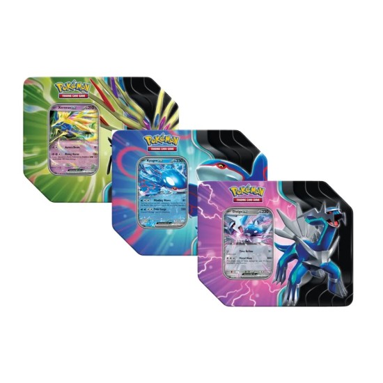 Pokemon Super Card Game TCG Trading Cards - Azure Legends Tin (5 Boosters) Assorted EN - Kāršu spēle