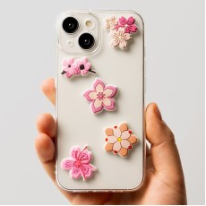 3D Sticker Set (5.шт) - Pink Blossom - комплект наклеек