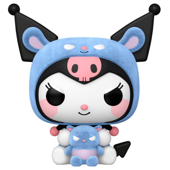 Funko POP! Hello Kitty Figure 9cm - Kuromi As Baku  Flocked (111) - Vinila figūriņa