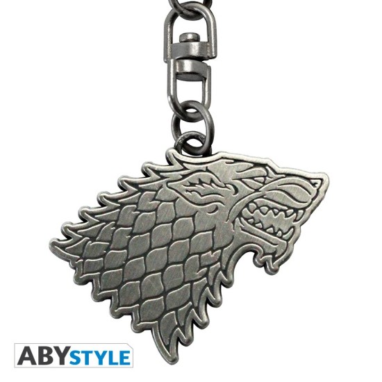 ABYstyle Game of Thrones Keychain - Stark - Metālisks atslēgu piekariņš