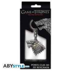 ABYstyle Game of Thrones 3D Keychain - Stark - Metālisks atslēgu piekariņš