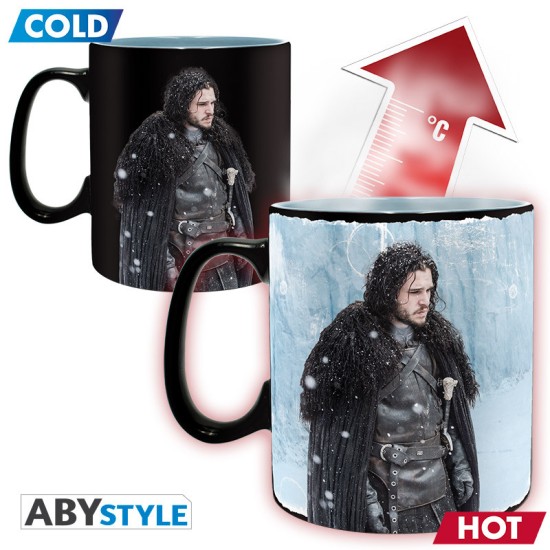 ABYstyle Game of Thrones Heat Change Ceramic Mug 460ml - Winter is Here - Krūze