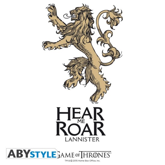 ABYstyle Game of Thrones Glass Mug 700ml - Lannister - Stikla krūze