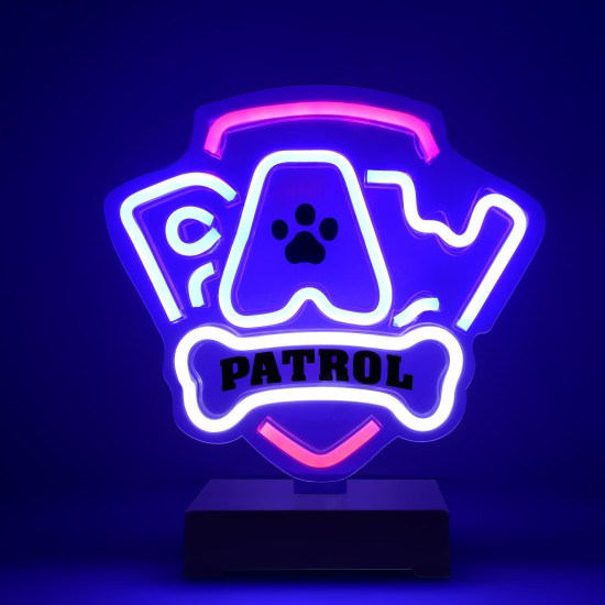 Forever Paw Patrol Decorative Neon LED Light 25 x 25 cm (USB Plug) - Logo - Декоративная неоновая LED лампа