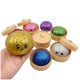 Toys Revolution Mystery Bun Squishy - Glitter Dumpling - Mirdzoša antistresa skvīša rotaļlieta kapsulā / varavīksnes pārsteigums