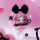 Pop Mart Skullpanda x My Melody Plush Doll Blind Box Pendant - Plīša monstriņš / Piekarināms aksesuārs / Somas piekariņš