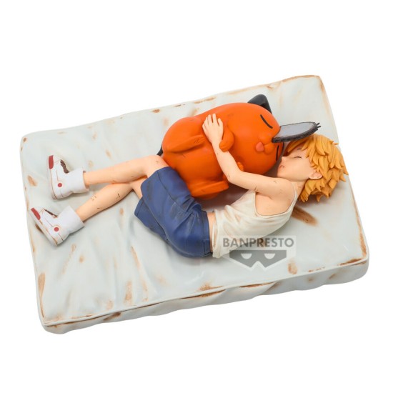 Banpresto Chainsaw Man Break Time Figure 14cm - Denji & Pochita - Пластмассовая фигурка
