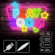 Forever Neolia Decorative Neon Plexi LED Light 32 x 14 x 2 cm (USB Plug) - Play Room - Декоративная неоновая LED лампа