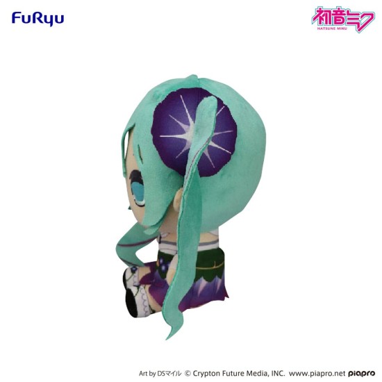 Furyu Hatsune Miku Kyurumaru Morning Glory Big Plush Toy 26cm - Plīša rotaļlieta