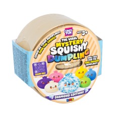 Crazy Fun [ORIGINAL] RMS Mystery Squishy Dumpling - Diamond Edition! R05-3353 - Mirdzoša antistresa skvīša rotaļlieta kapsulā / varavīksnes pārsteigums