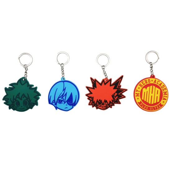 CYP Brands My Hero Academia 4 Keychain Set - Atslēgu piekariņu komplekts