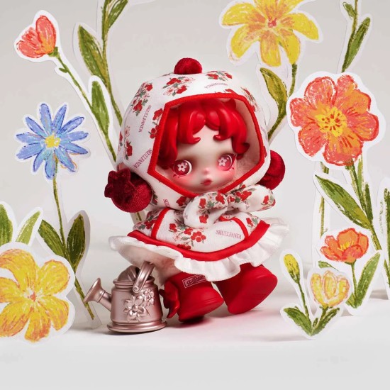 Pop Mart Skullpanda Amid Flowers series Vinyl / Plush Pendant - Плюшевый Монстрик / Подвесной аксессуар / Обвес на сумку