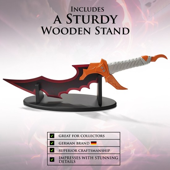 Solo Leveling Stainless Steel Sung Jinwoo Schwert Kasakas Knight Killer Sword with Stand 56cm - Katana