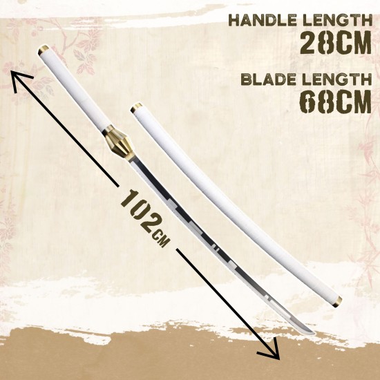 Bleach Carbon Steel Zaraki Kenpachi Zanpakuto Sword 102cm - Oglekļa Tērauda Zobens (Katana)