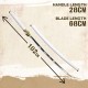 Bleach Carbon Steel Zaraki Kenpachi Zanpakuto Sword 102cm - Oglekļa Tērauda Zobens (Katana)