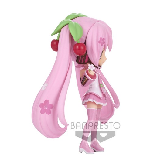 Banpresto Hatsune Miku ver.A Figure 14cm - Sakura Miku Q posket - Plastmasas figūriņa