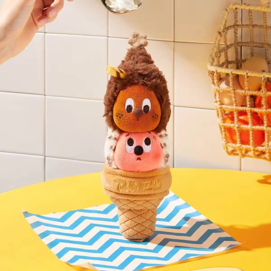 Pop Mart Twinkle Twinkle Moon Gelato Series Double Scoop Plush Keychain - Плюшевая игрушка / Брелок для ключей