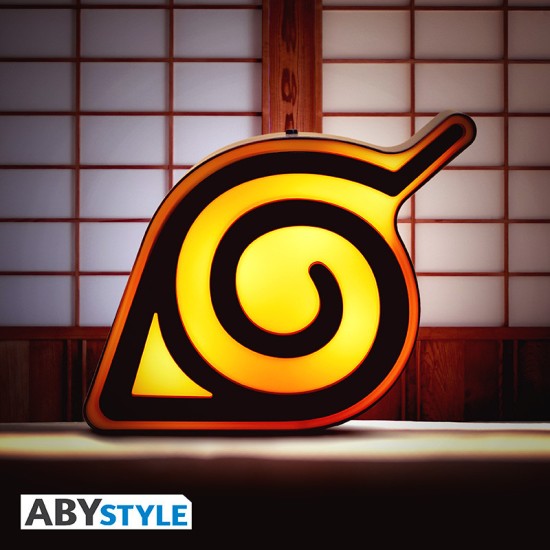 ABYstyle Naruto Shippuden LED Lamp 21cm (works with 3xAA batteries) - Konoha - LED lampa