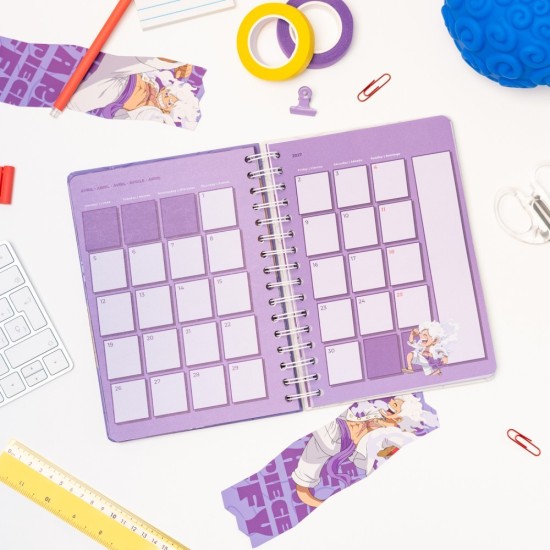 Grupo One Piece Gear 5 Week to View 12 months 2026 August to 2027 July Academic Diary - Plānotājs
