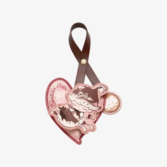 Pop Mart Dimoo Crush on Coffee Series-Sachet Pendant Set Keychain - Piekarināms aksesuārs / Somas piekariņš