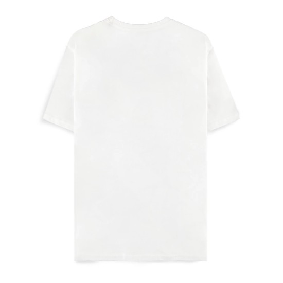 Difuzed Pokemon Greninja Short Sleeved T-shirt - L izmērs / Balts - Vīriešu kokvilnas T-krekls