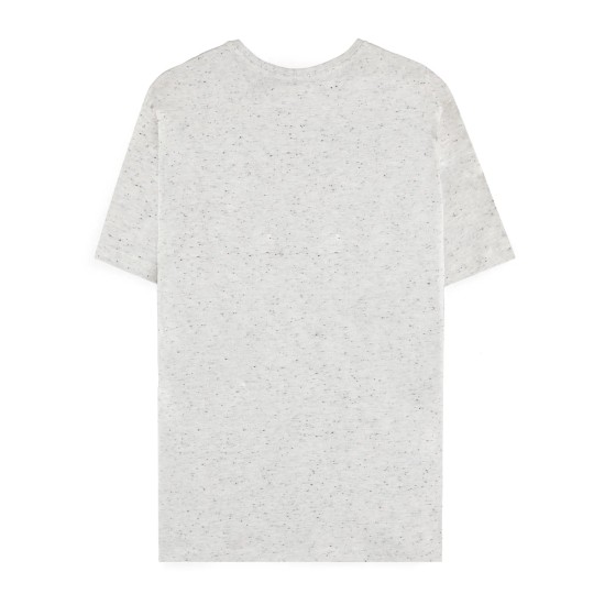 Difuzed Pokemon Greninja Short Sleeved T-shirt - M izmērs / Balts - Vīriešu kokvilnas T-krekls