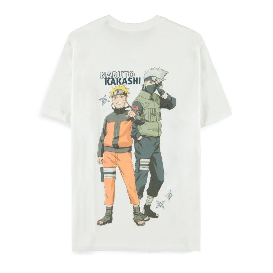 Difuzed Naruto Shippuden Short Sleeved T-shirt - M izmērs / Balts - Vīriešu kokvilnas T-krekls