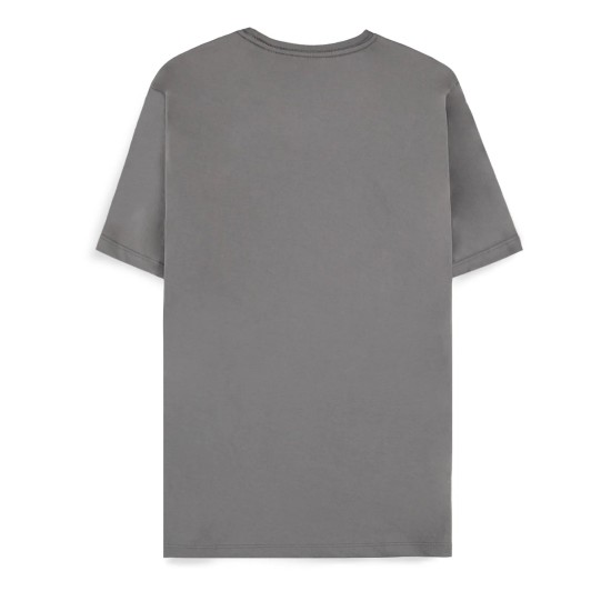 Difuzed Pokemon Snorlax Short Sleeved T-shirt - L izmērs / Pelēks - Vīriešu kokvilnas T-krekls