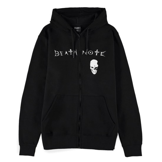 Difuzed Death Note Zipper Hoodie - L izmērs - Vīriešu hūdijs ar ravējslēdzēju un kapuci