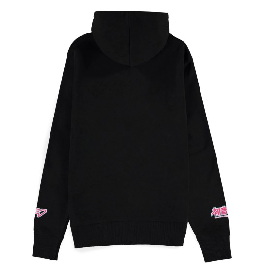 Difuzed Hatsune Miku Zipper Hoodie - L izmērs / Melns - Sieviešu hūdijs ar rāvējslēdzēju un kapuci