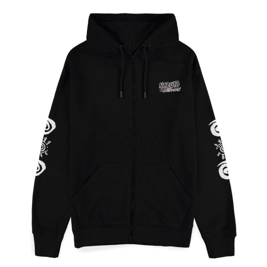 Difuzed Naruto Shippuden Zipper Hoodie - L izmērs - Vīriešu hūdijs ar ravējslēdzēju un kapuci