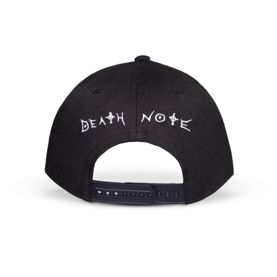 Difuzed Death Note Adjustable Cap - Skull Graphic Rubber Patch - Kokvilnas cepure ar nagu