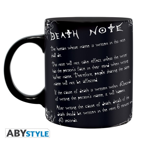 ABYstyle Death Note Ceramic Mug 320ml - L and Rules - Krūze