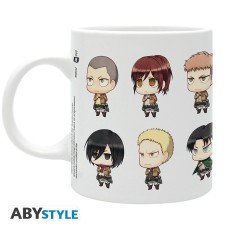 ABYstyle Attack on Titan Ceramic Mug 320ml - All Chibis - Krūze