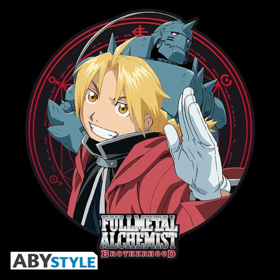 ABYstyle FullMetal Alchemist Ed & Al T-shirt - XL izmērs / Melns - Vīriešu kokvilnas T-krekls