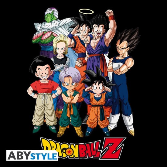 ABYstyle Dragon Ball Z Goku's Group T-shirt - XS izmērs / Melns - Vīriešu kokvilnas T-krekls