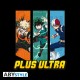 ABYstyle My Hero Academia Heroes Colors T-shirt - XL izmērs / Melns - Vīriešu kokvilnas T-krekls