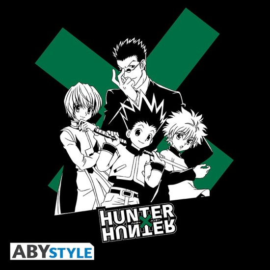 ABYstyle Hunter x Hunter Group T-shirt - S izmērs / Melns - Vīriešu kokvilnas T-krekls