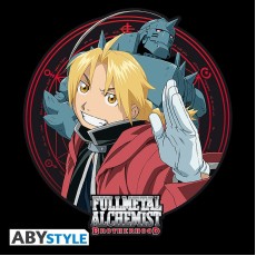 ABYstyle FullMetal Alchemist Ed & Al T-shirt - L size / Black - Men's cotton T-shirt